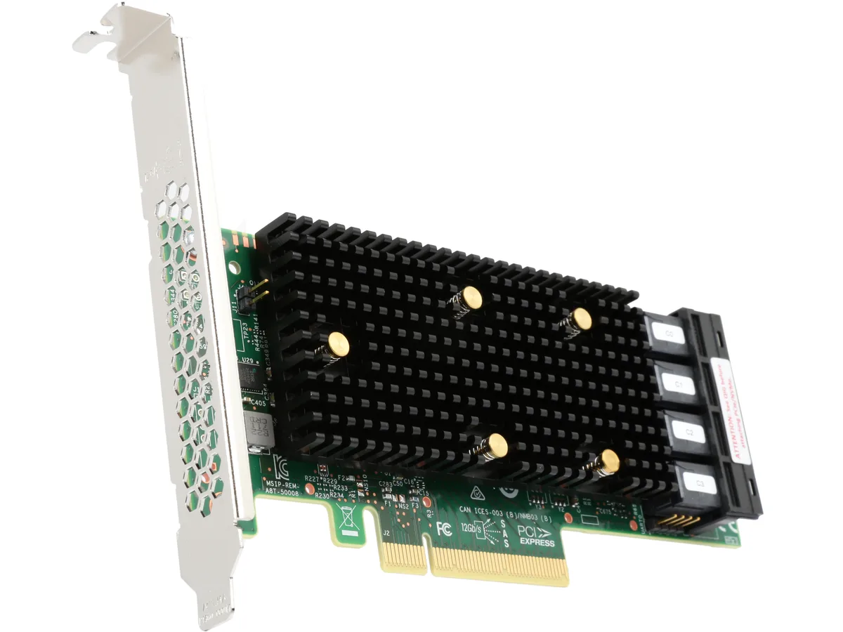 LSI LSI 05-50008-00 SAS 9400-16i RAID controller 16 ports 12Gb/s x8 PCIe 3.1 — produktbild