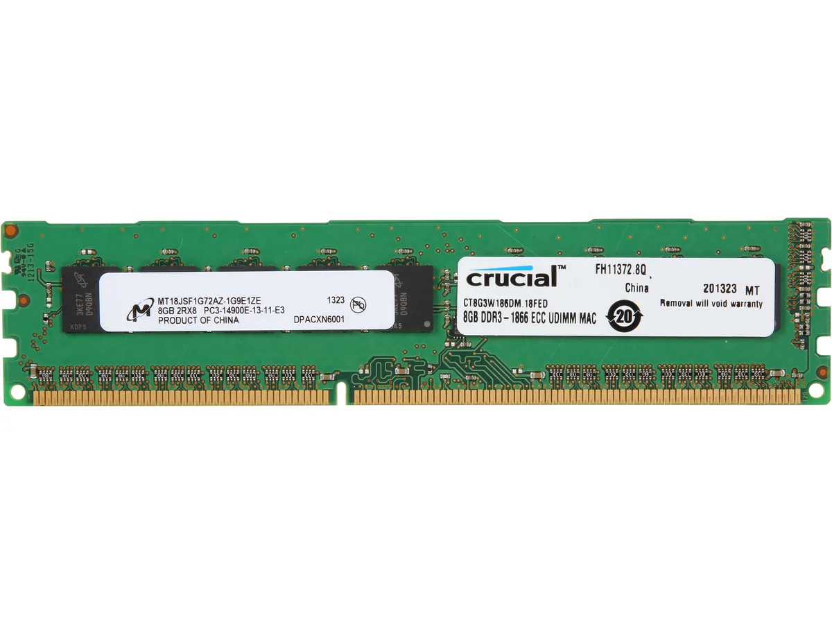 Crucial Crucial CT8G3W186DM 8GB DDR3 1866 ECC memory upgrade — fotografija izdelka
