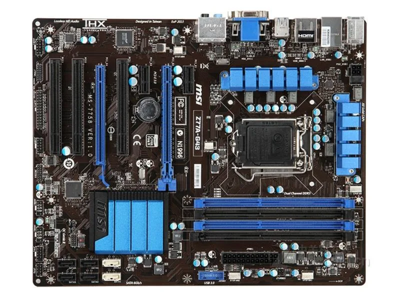 MSI MSI Z77A-G43 Intel Z77 motherboard LGA 1155 DDR3 32GB ATX — 商品写真