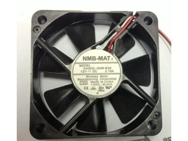 Fans Fans 2406GL-04W-B39Size 60×60×15mm 12V 0.18A 3800rpm case fan — product photo