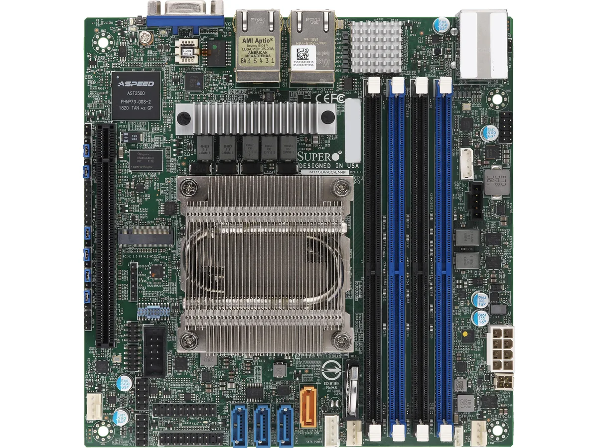 Supermicro Supermicro MBD-M11SDV-8CT-LN4FO server motherboard — foto produk