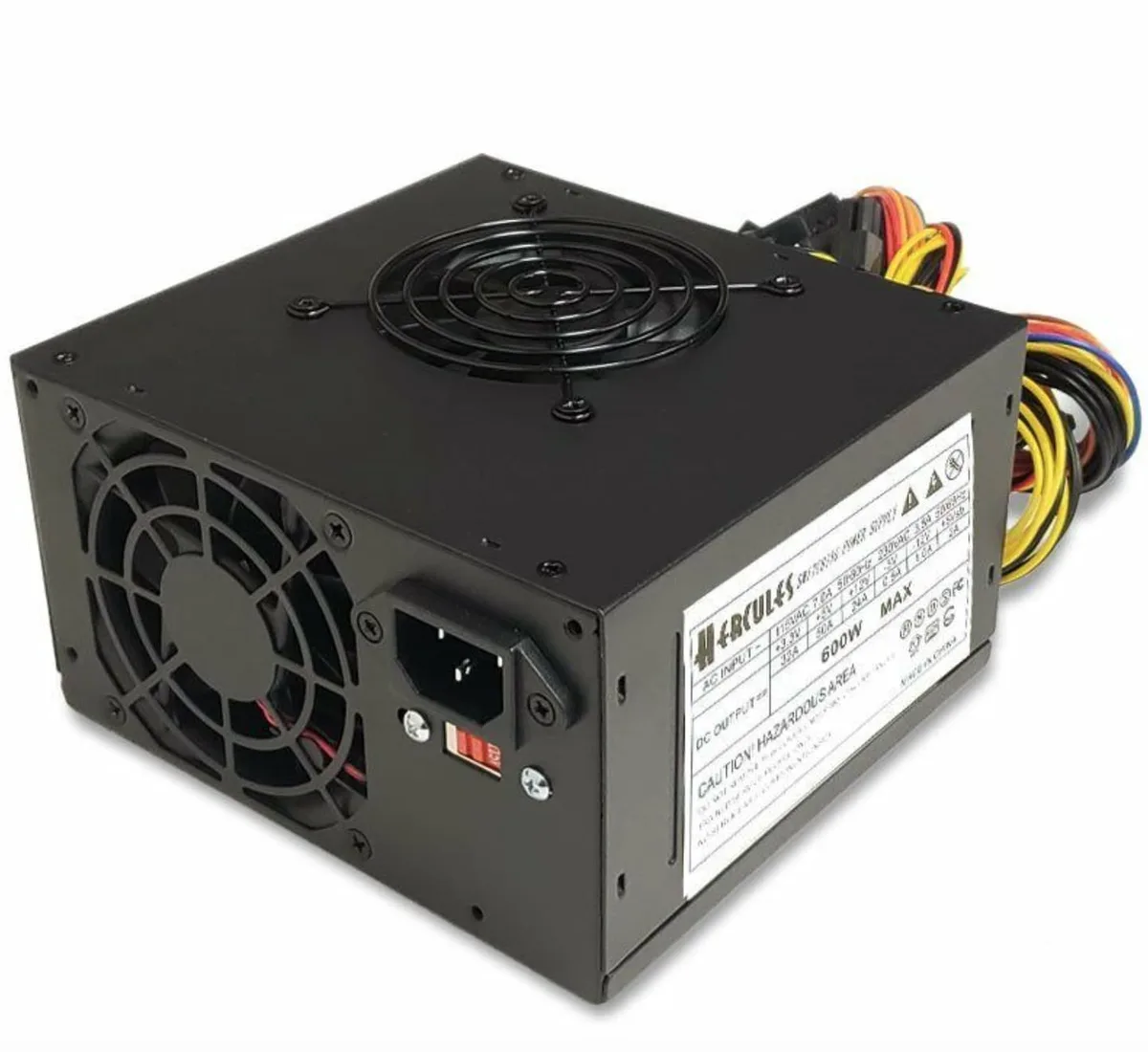 Hercules Hercules Dual Fan 600 W ATX Modular Power Supply — photo du produit