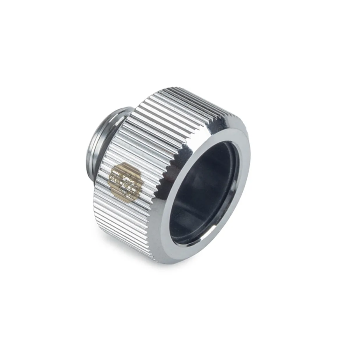 Two silver compression fittings for 16mm rigid tubing