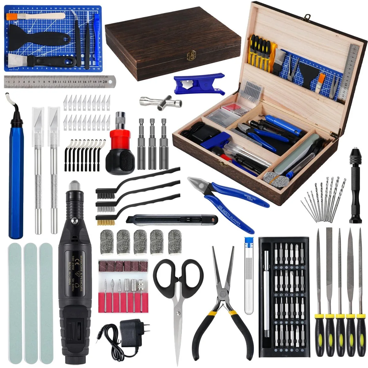 BFKK BFKK 124-Piece 3D Printer Tool Kit with Wood Toolbox — produkto nuotrauka