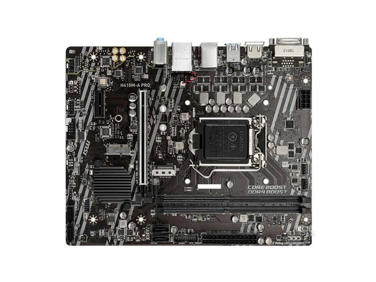MSI MSI H410M-A PRO LGA 1200 Intel motherboard — photo du produit