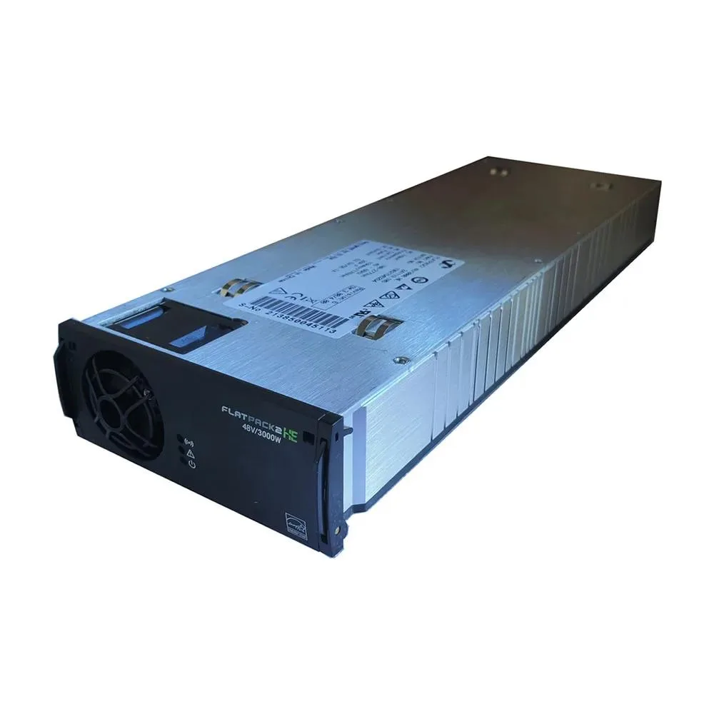 Rectangular ATX power supply unit in metallic finish