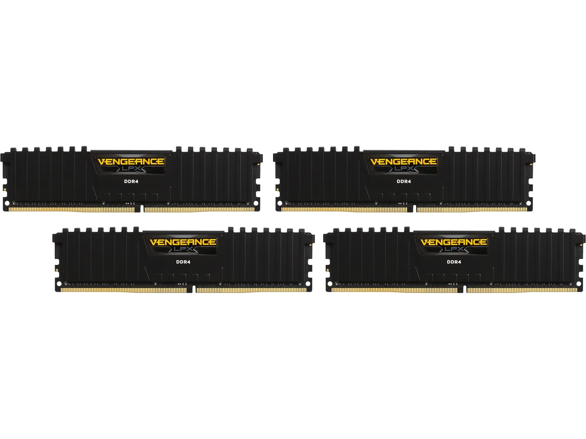 Corsair Corsair CMK64GX4M4A2666C16 Vengeance LPX 64GB (4x16GB) DDR4 2666 CL16 desktop RAM — photo du produit