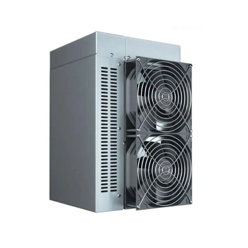 Rectangular metal mining unit with front grille and rear ports