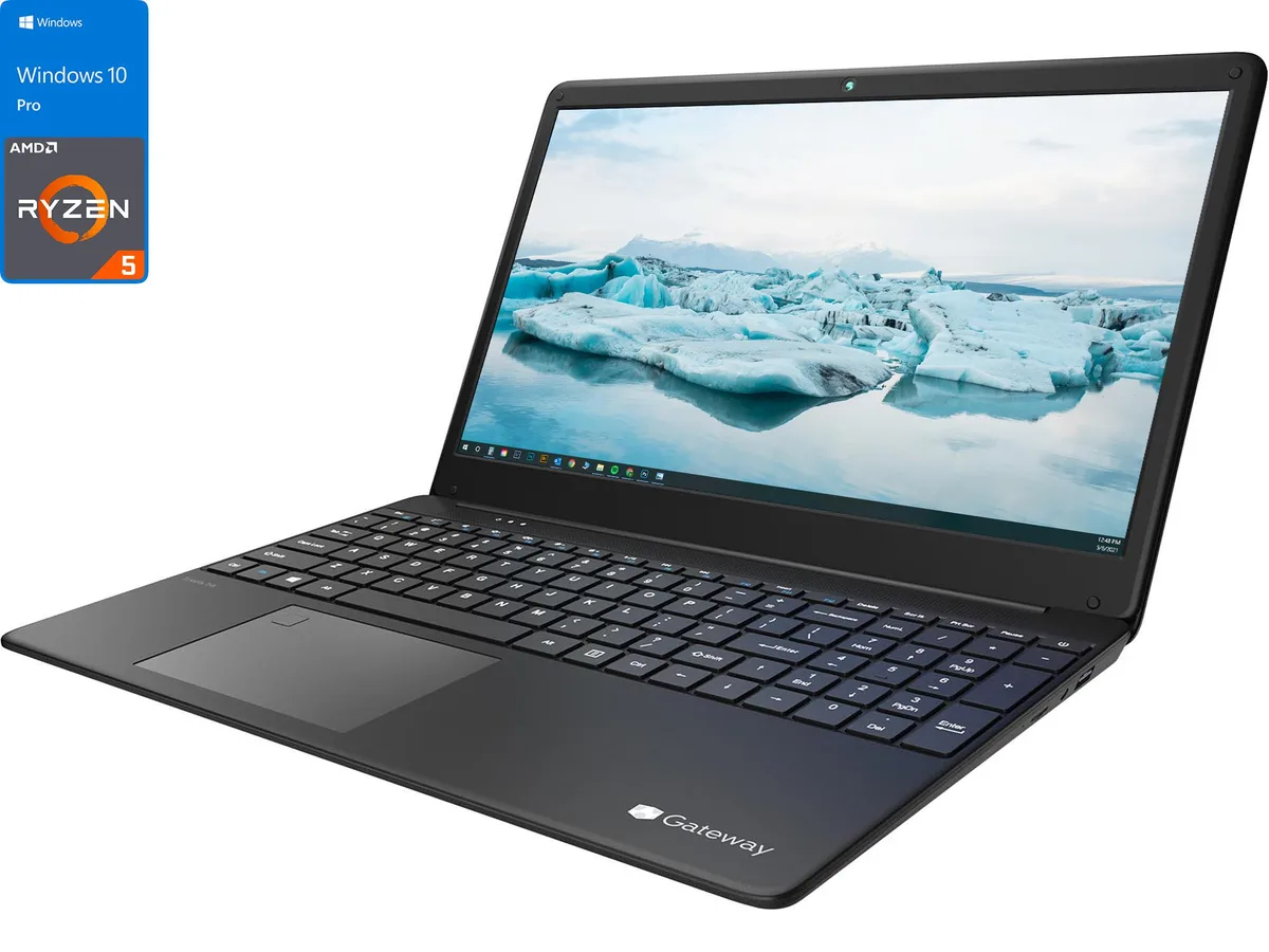 Gateway Ultra Slim laptop, black, 15.6 inch FHD IPS screen, thin profile