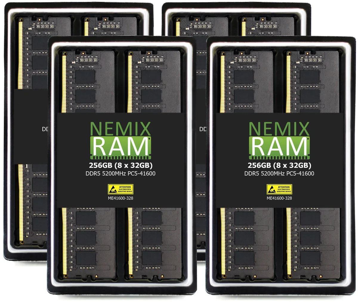NEMIX RAM NEMIX RAM 256GB (8x32GB) DDR5 5200 ECC UDIMM server RAM — photo du produit