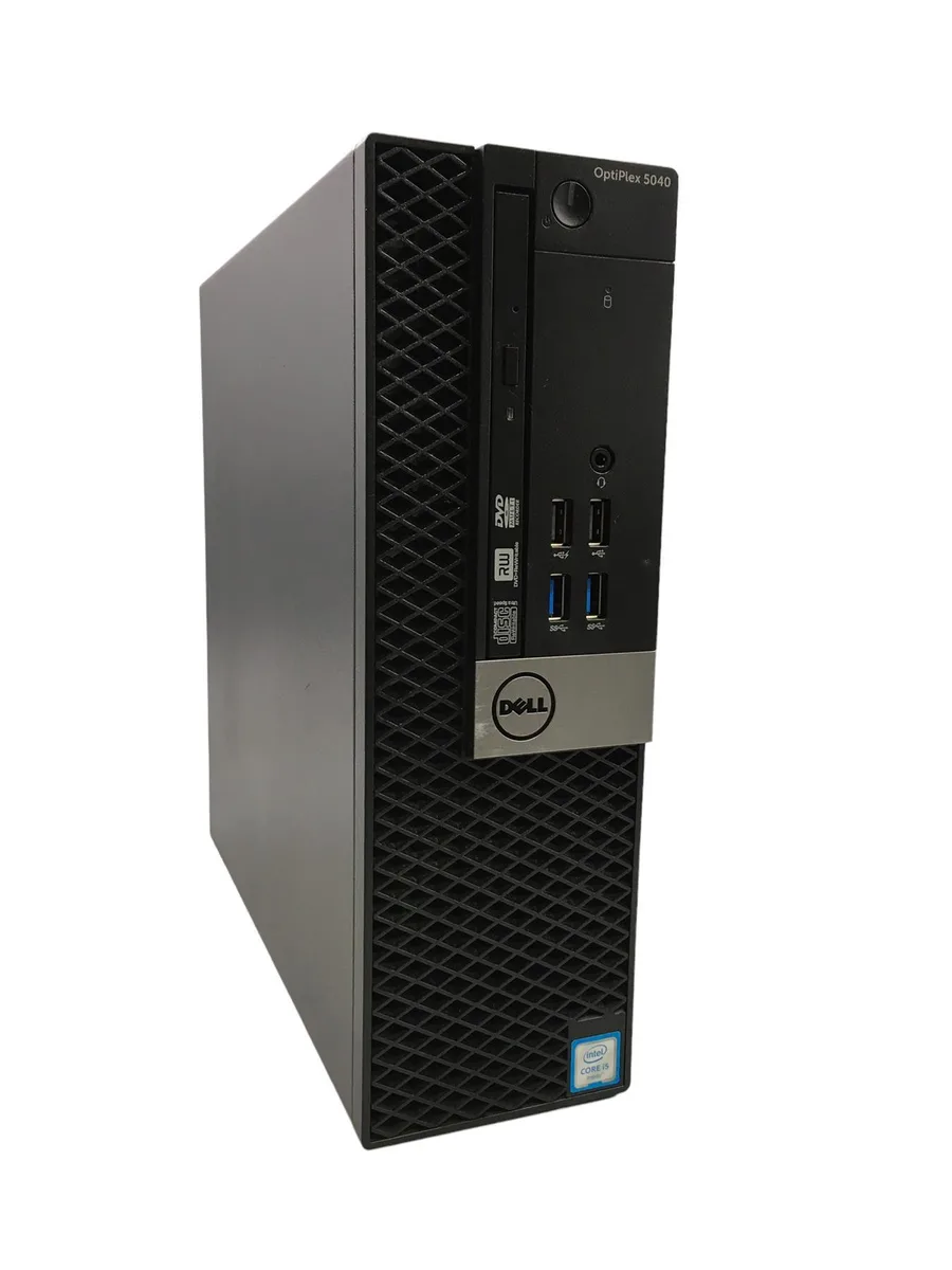Small black Dell OptiPlex 5040 SFF tower with DVDRW slot