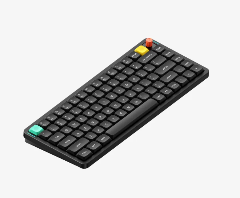 NuPhy NuPhy Air75 v3 Basalt Black Red nano Switch 75% 84 Keys Gaming Keyboard — productfoto