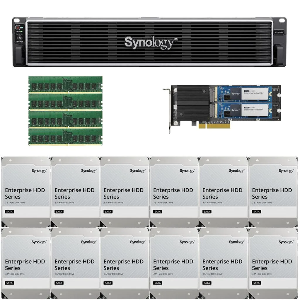 Black 2U rackmount chassis with twelve drive bays and front LCD panel