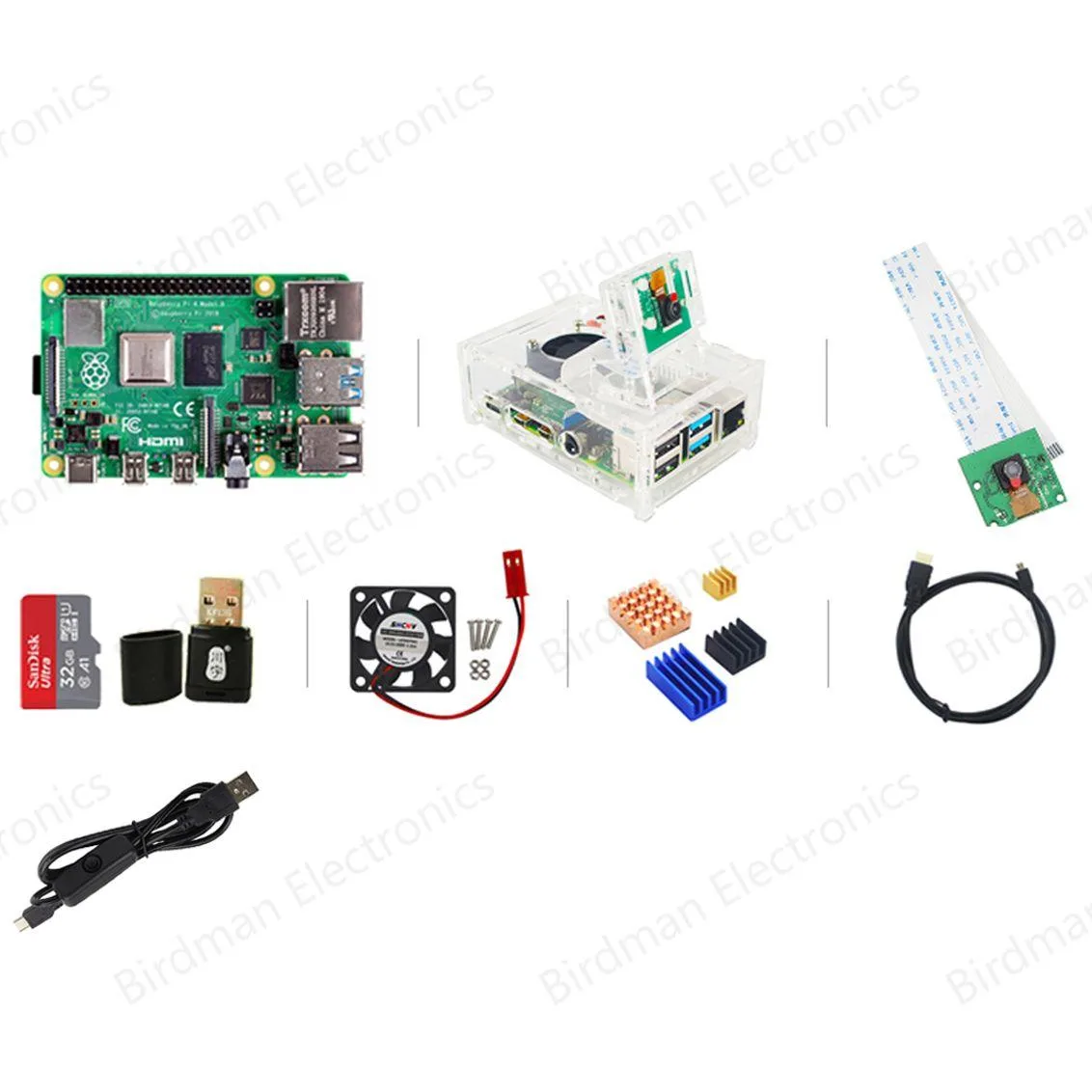 Raspberry Pi Raspberry Pi 4B Python Suite 1GB Camera Kit 32GB — produktfoto