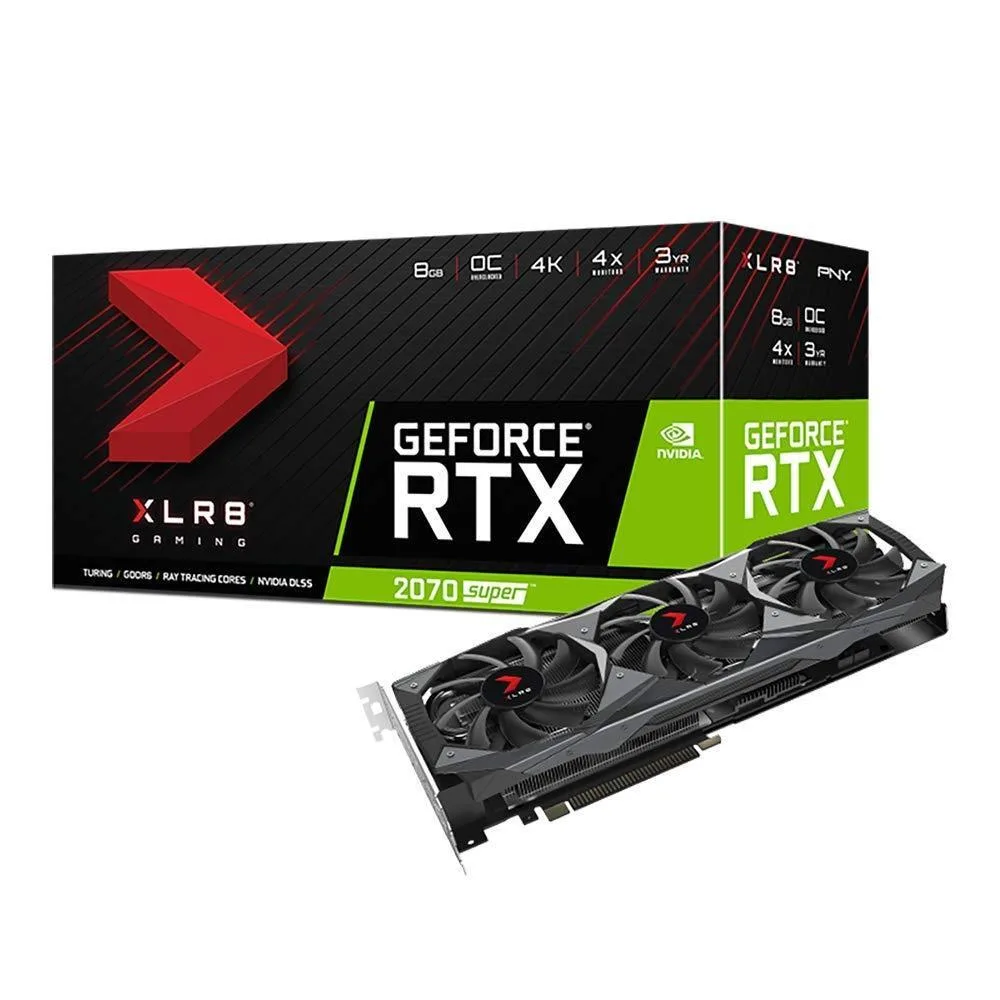 PNY Technologies, Inc. PNY Technologies, Inc. VCG20708STFMPB-O GeForce RTX 2070 Super 8GB graphics card — productfoto
