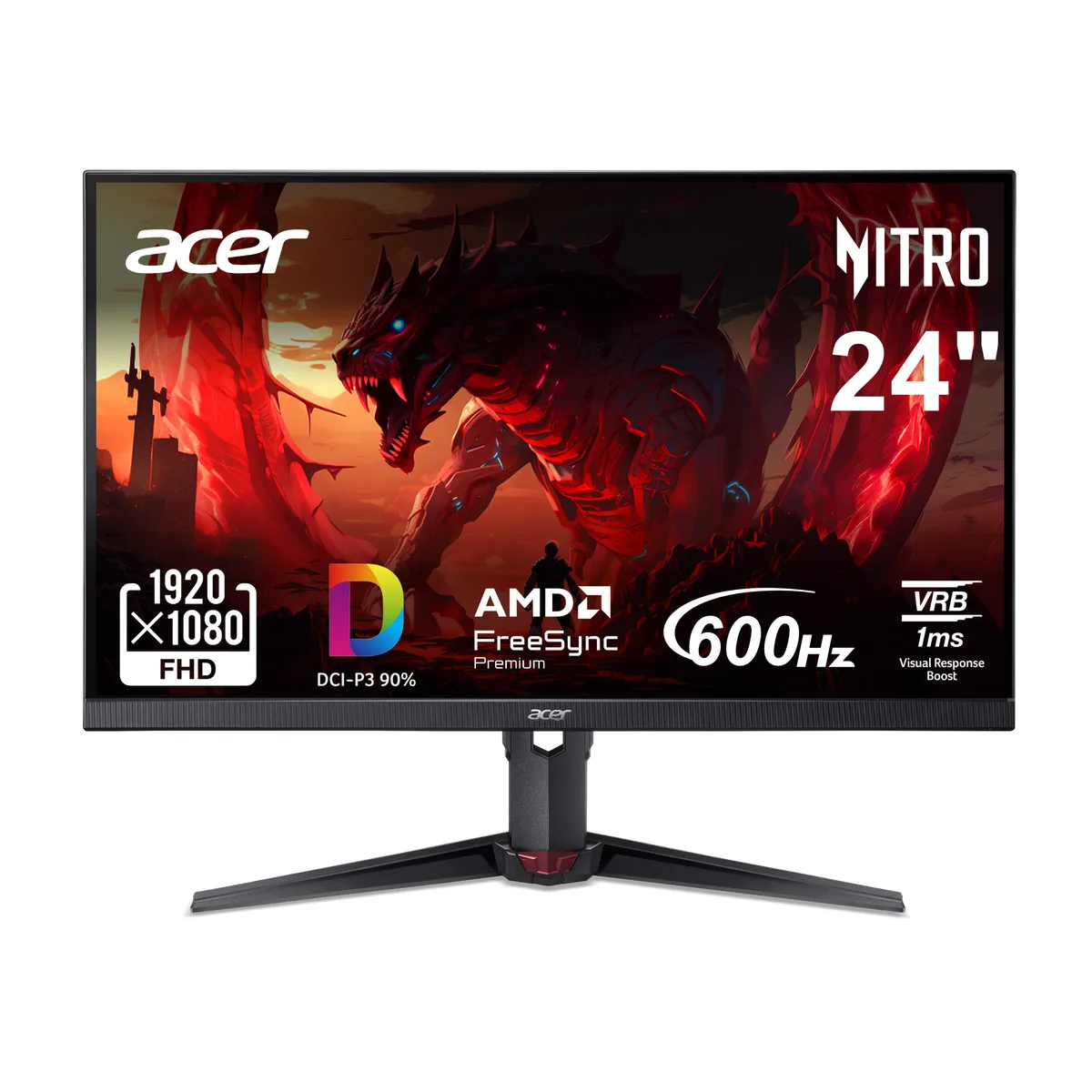 Acer America Acer America UM.FX0AA.601 Nitro XV240 F6bmiiprx 24.1" 600Hz gaming monitor — product photo