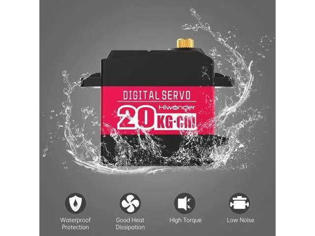 LORDWORLD LORDWORLD 20KG 7.4V 270° Waterproof Digital Servo Motor — foto produk