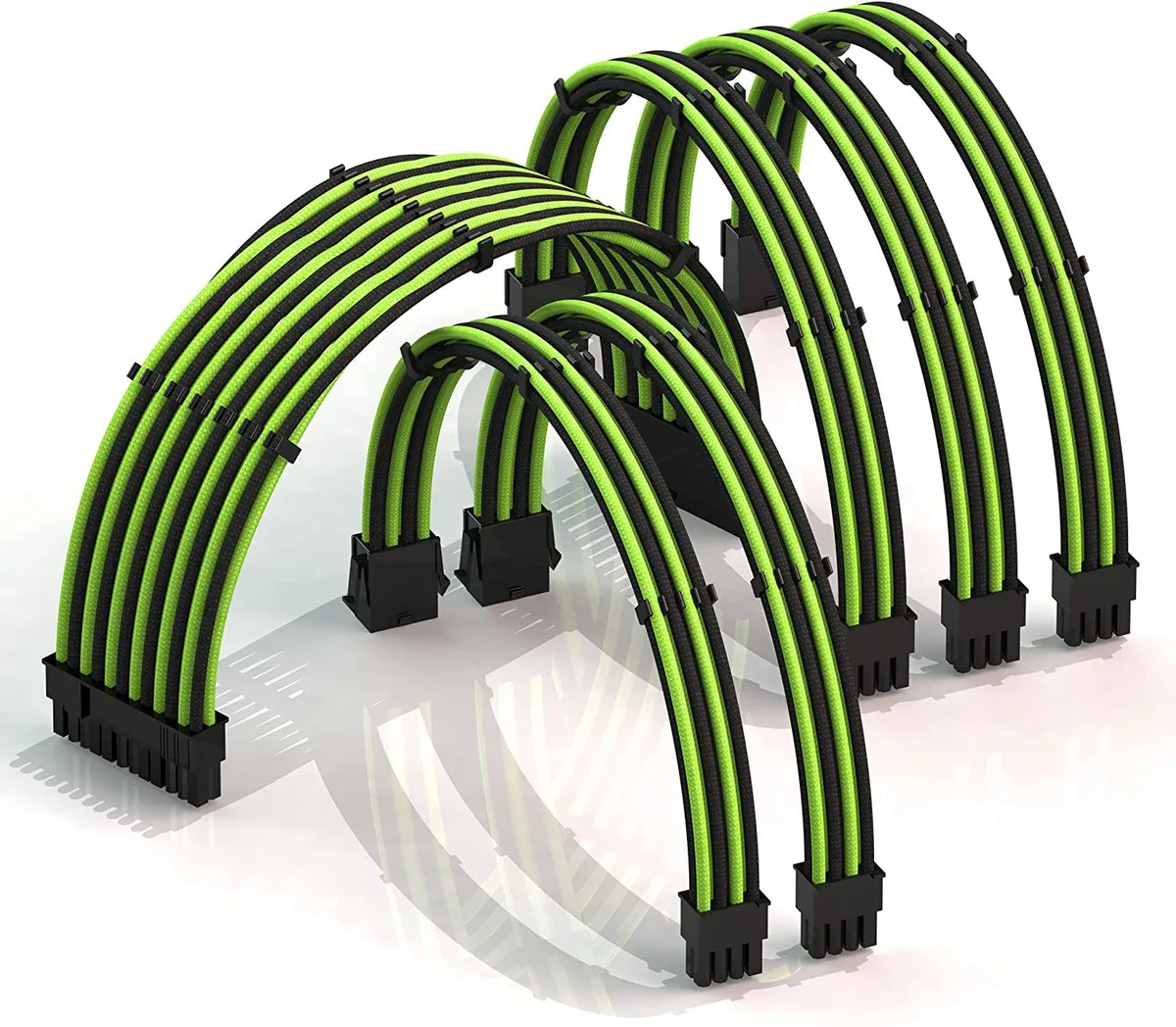 myVolts myVolts PSU cable extension kit 30cm 18AWG GreenBlack — photo du produit