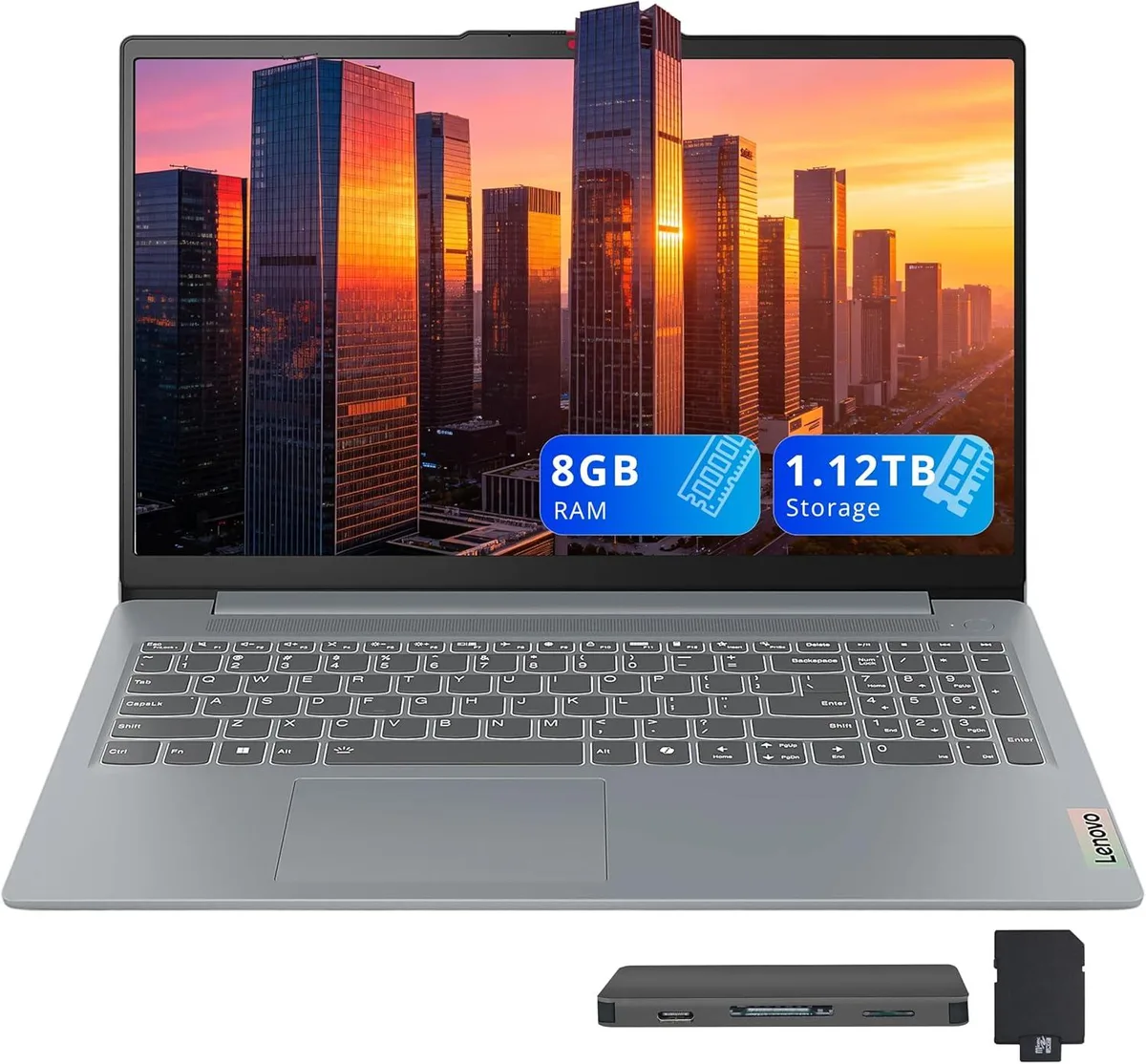 Lenovo Lenovo IdeaPad Slim 3 15.6" FHD N150 8GB 1.12TB Grey business laptop — product photo