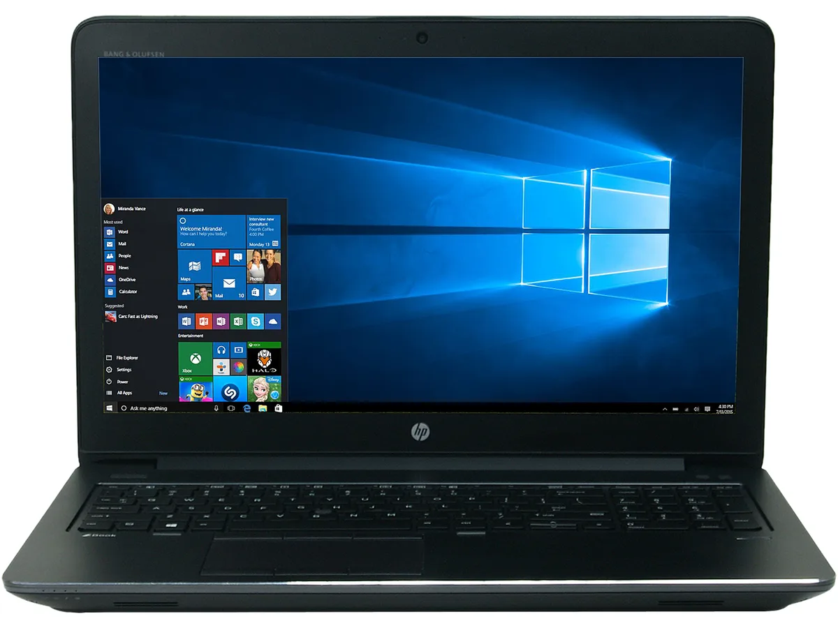 Gray HP ZBook 15 G3 laptop closed lid matte finish