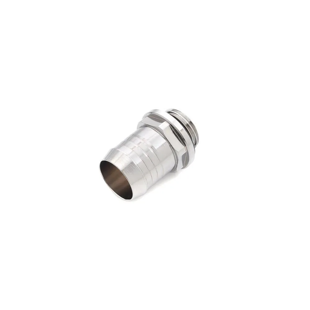 Silver G1/4 inch fitting for 1/2 inch tubing with 15mm side length