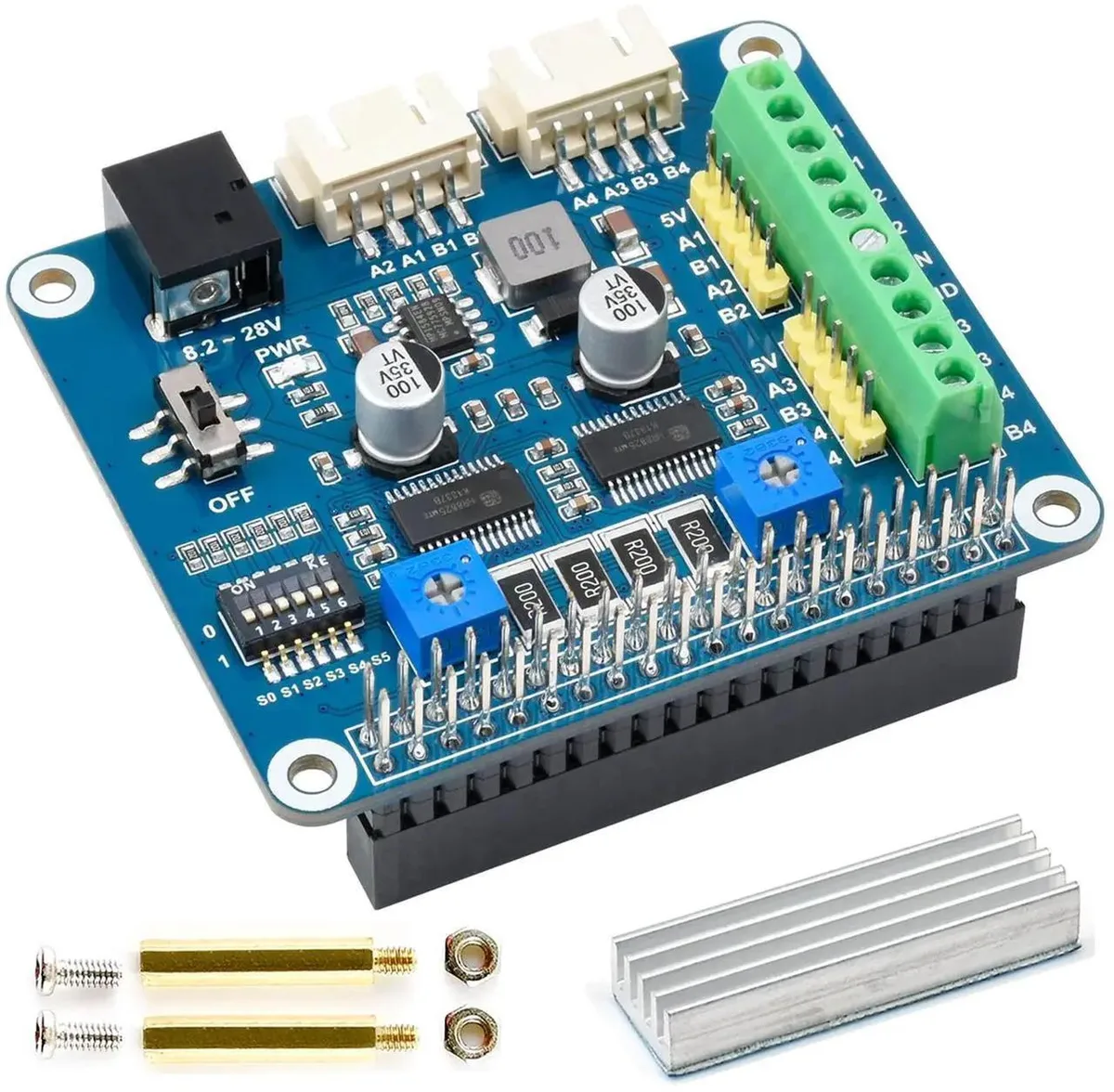 SMUGDESK SMUGDESK HRB8825 Dual Stepper Motor Driver HAT 1/32 2.5A — ภาพสินค้า