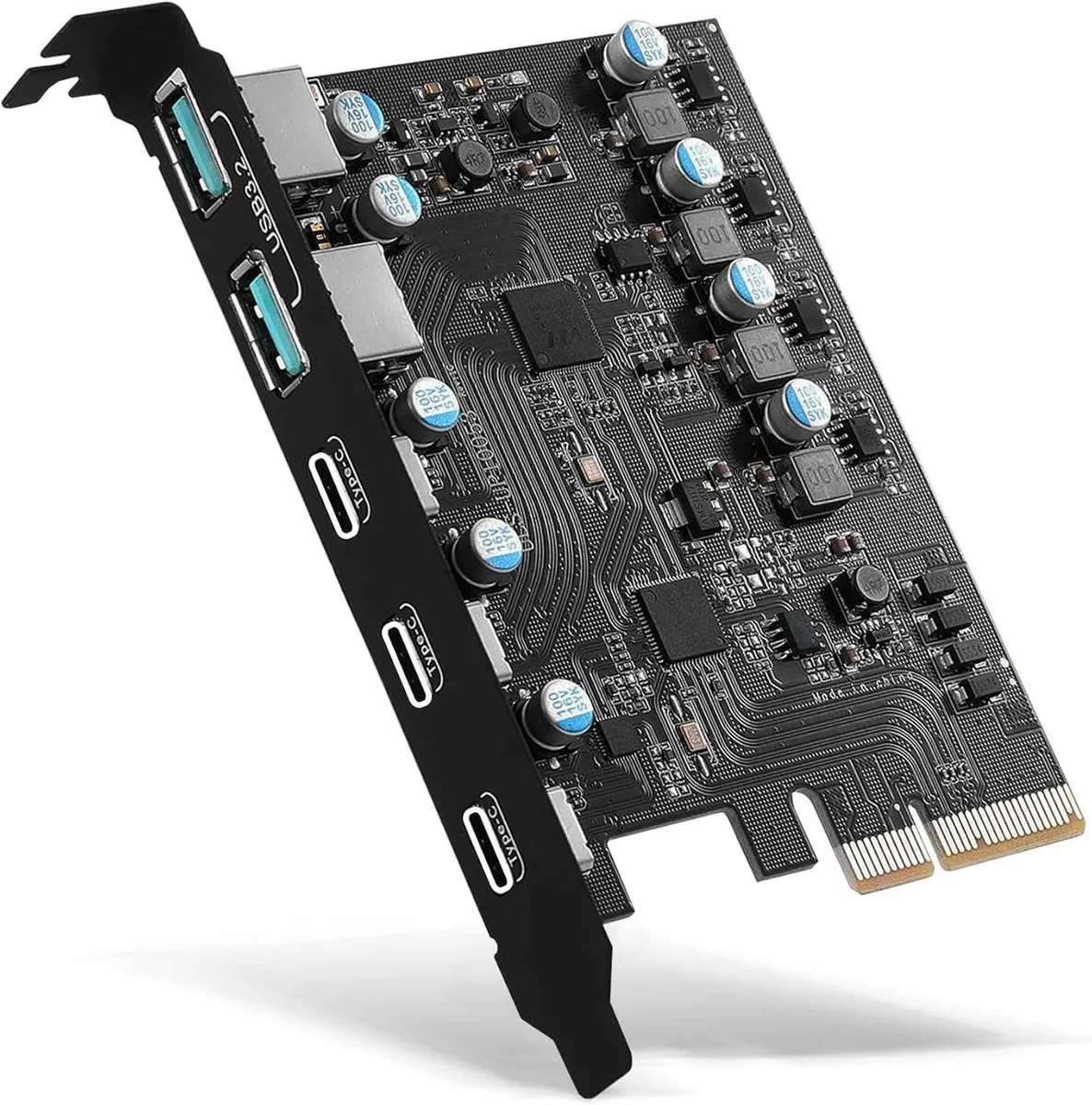 ESTONE ESTONE PCIE22A3C3.2 PCIe USB 3.2 5-Port Card 3C 2A — 商品照片