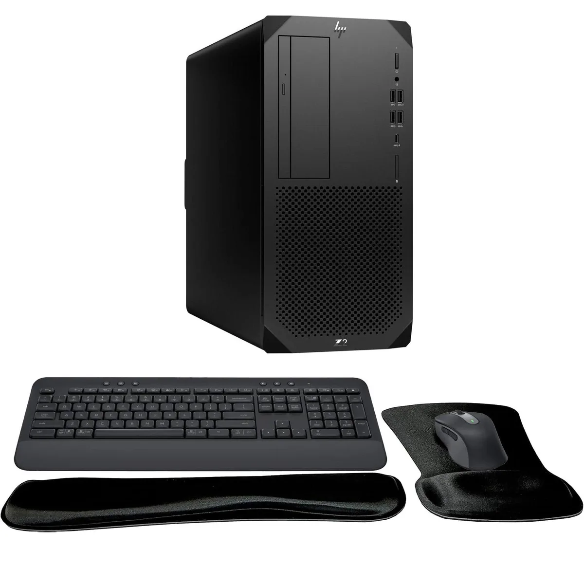 HP Z2 G9 tower workstation with MK650 wireless keyboard and mouse set