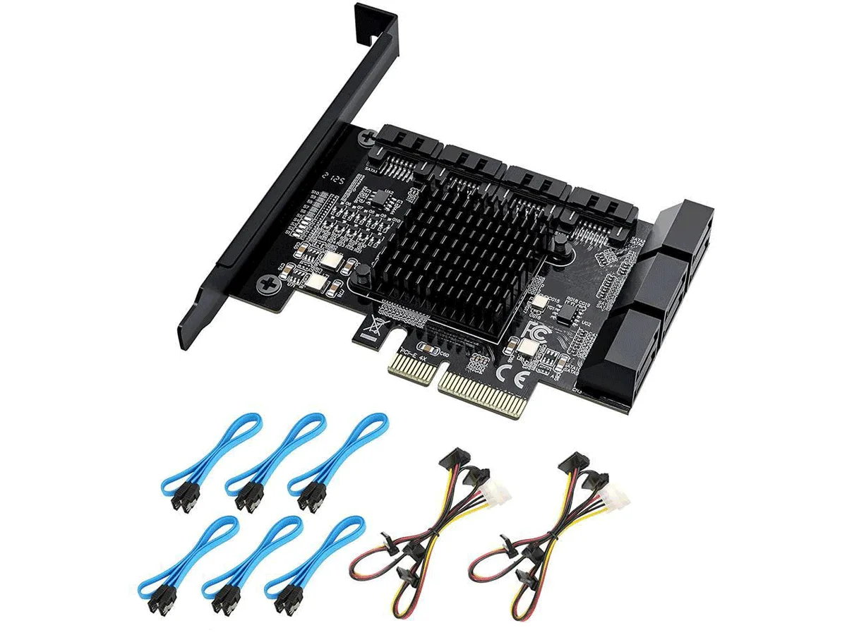 TROPRO TROPRO 10-Port SATA 3.0 Expansion Card with Standard Bracket — foto produk