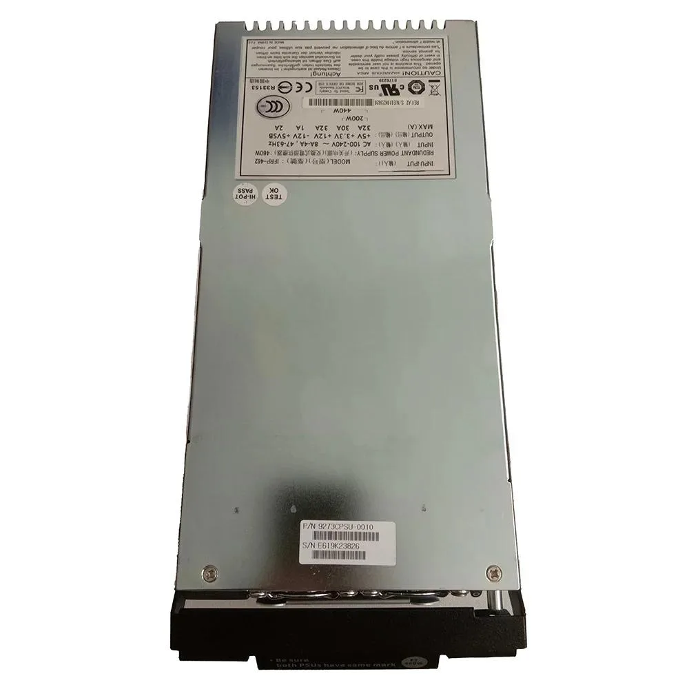 Rectangular ATX power supply unit, matte metal finish, 460W
