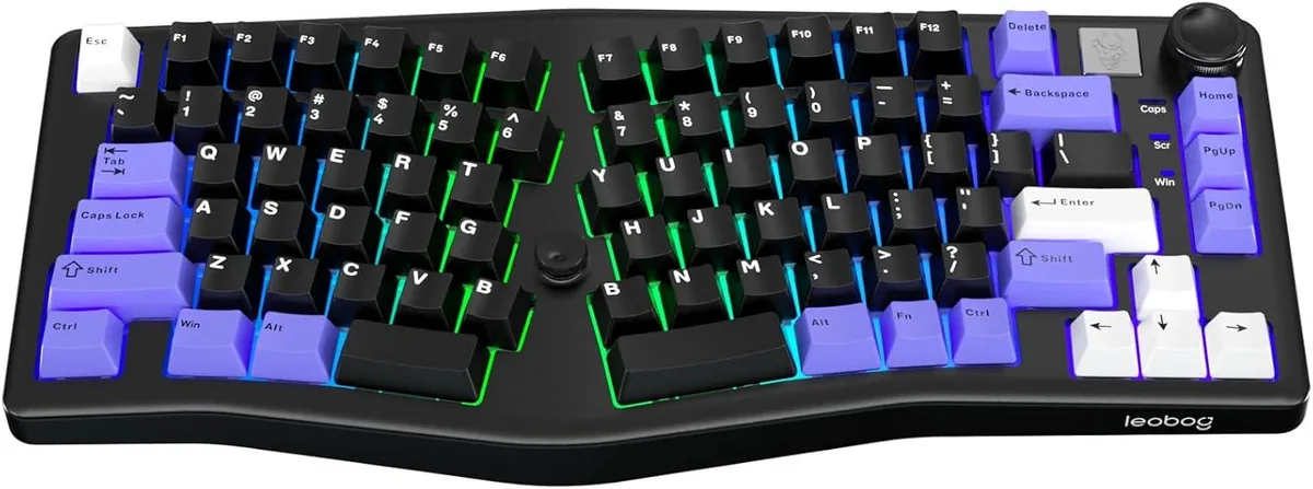 usbroway usbroway A75 Alice Ergonomic Gaming Keyboard 75% Tri-Mode 4000mAh Joystick Knob — toote foto