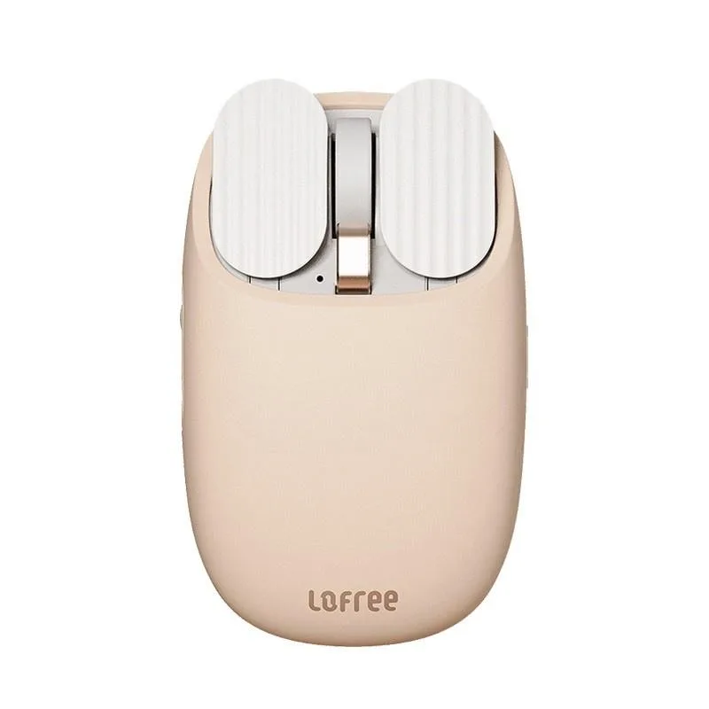 Light green ergonomic mouse with rubber side grips and USB-C port