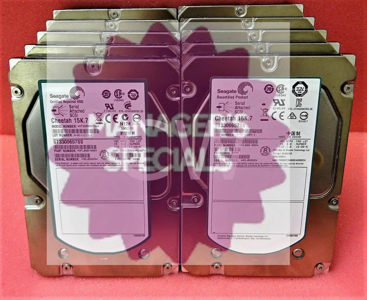 Seagate Seagate Cheetah 15K.7 ST3300657SS 300GB 15000RPM SAS 6Gb/s 3.5in internal hard drive — 商品写真