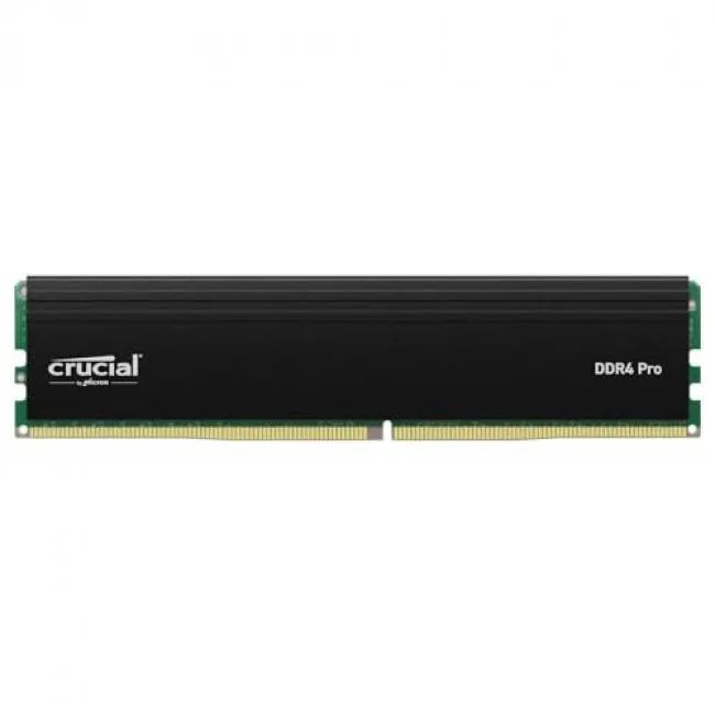Single black 288-pin DIMM with silver heatspreader, 32GB DDR4 3200
