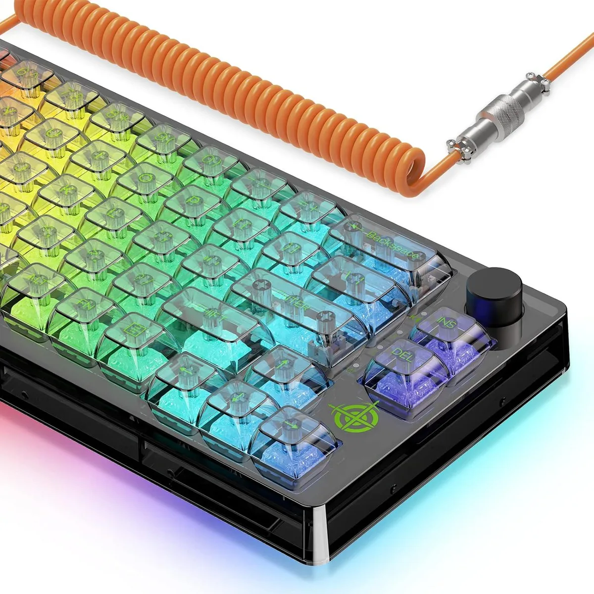 TUKO TUKO MK31 65% Hot-Swap Mechanical Gaming Keyboard Ice White Switch Black — product photo