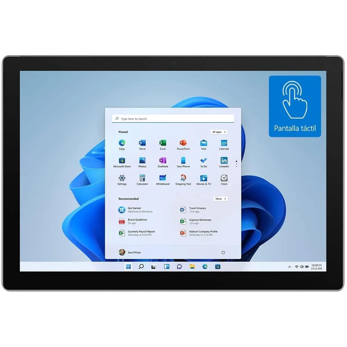 Microsoft Microsoft Surface Pro 7+ 12.3" Tablet 128GB Platinum 8GB 4.2GHz — 商品写真