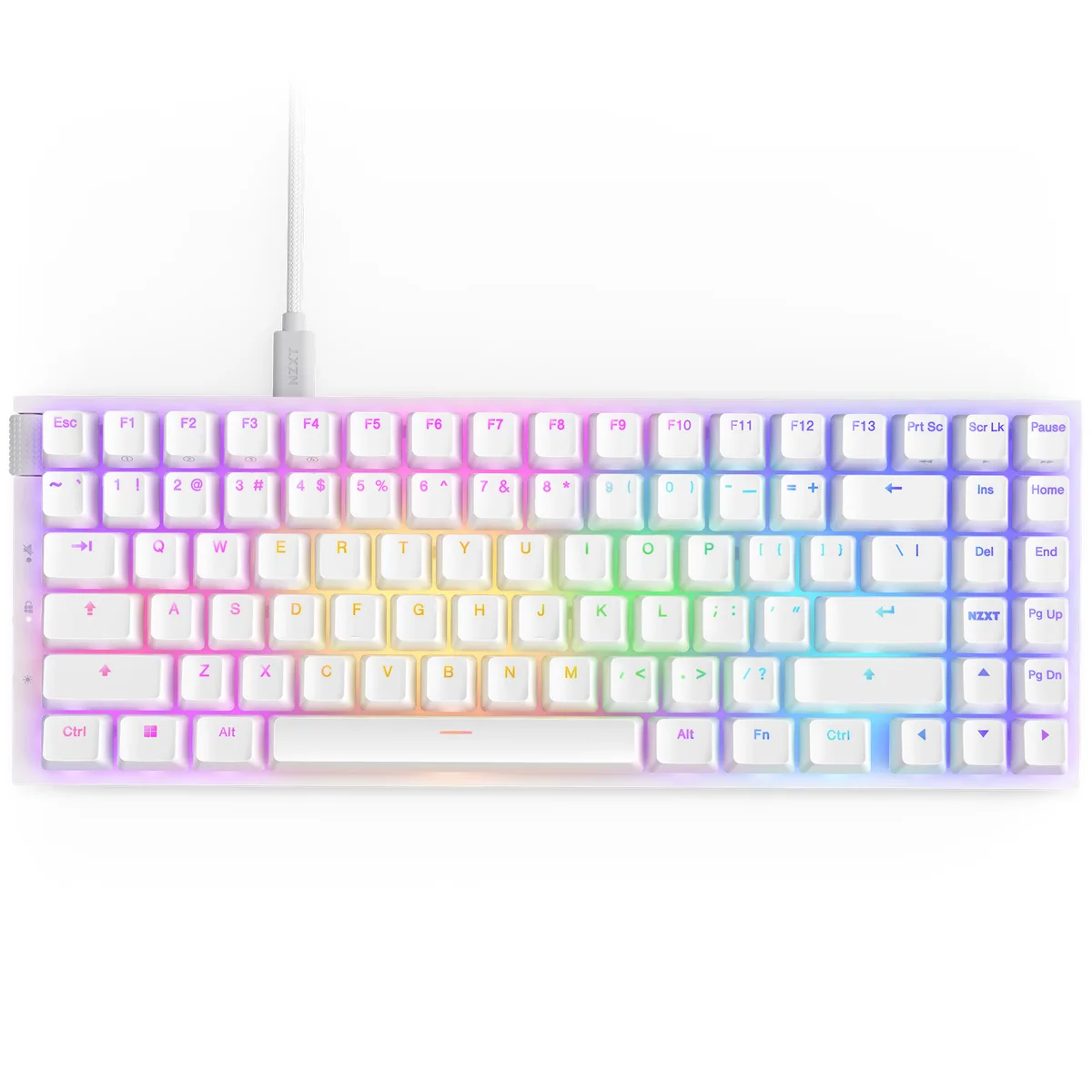 NZXT NZXT Function 2 MiniTKL Gaming Keyboard KB-002NW-US White — fotografia produktu