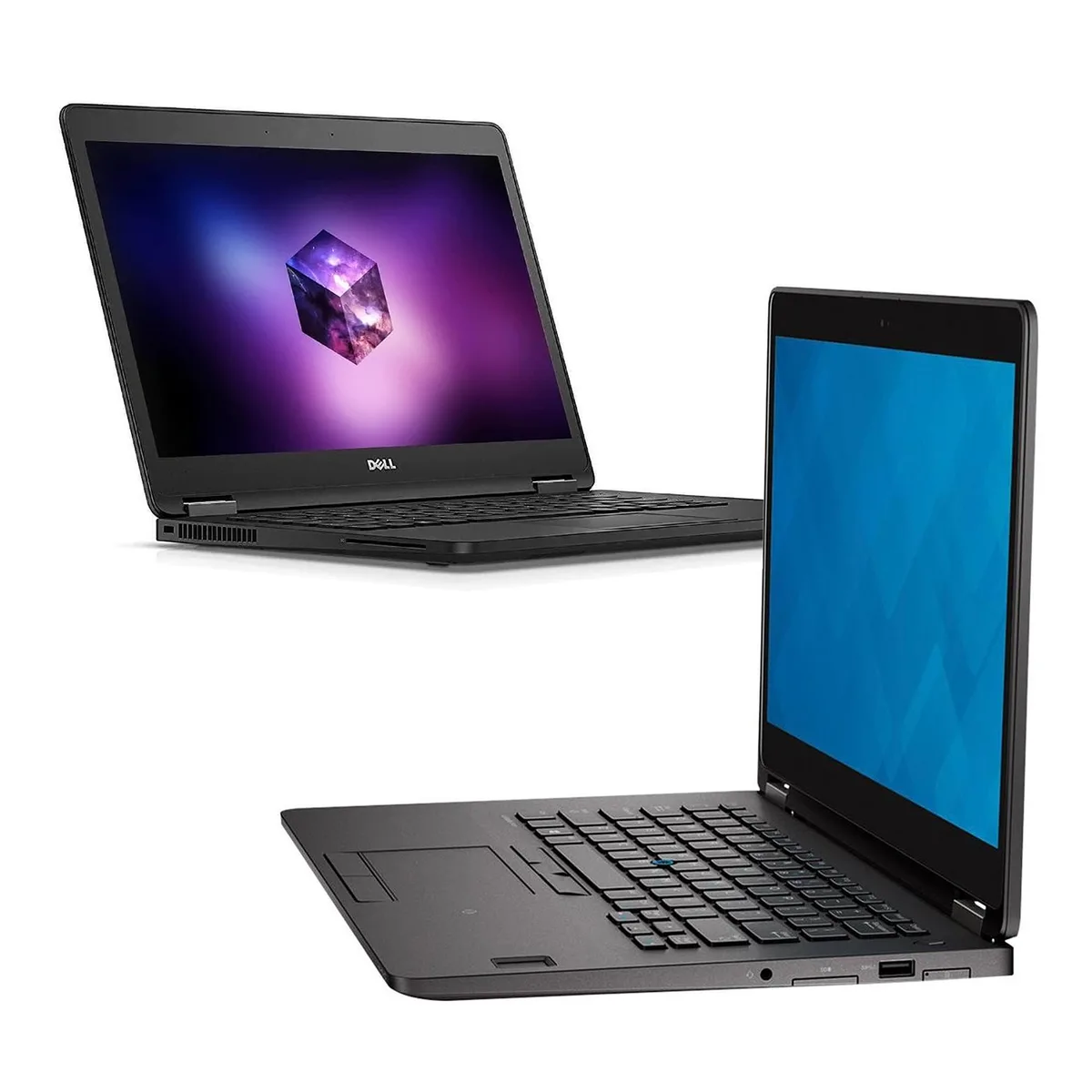 Black Dell Latitude E7470 14 inch laptop closed lid