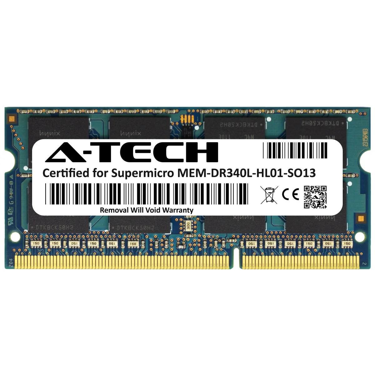 A-Tech A-Tech 4GB DDR3 1333MHz CL9 1.5V Non-ECC SODIMM 204-Pin Laptop RAM — 商品写真