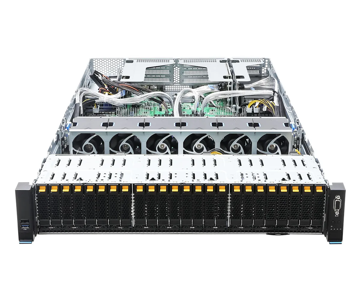ASRock Rack ASRock Rack 2U24E-GENOA2 barebone server dual SP5 24 NVMe bays — produktfoto