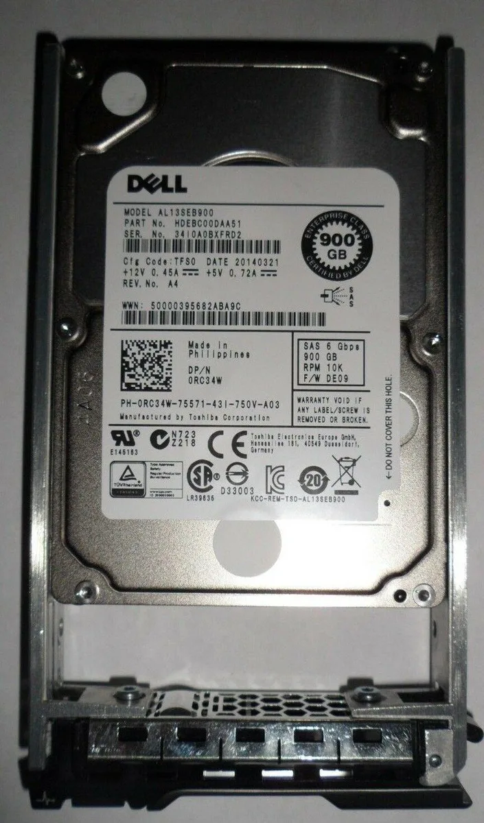 DELL DELL AL13SEB900 900GB 2.5" SAS 10000RPM internal hard drive — zdjęcie produktu