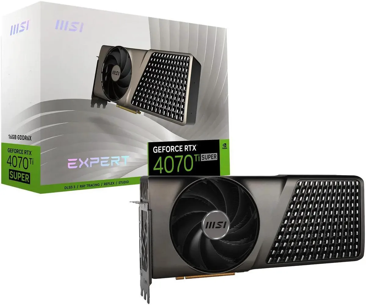 MSI MSI EXPERT GeForce RTX 4070 Ti SUPER 16GB graphics card — toote foto