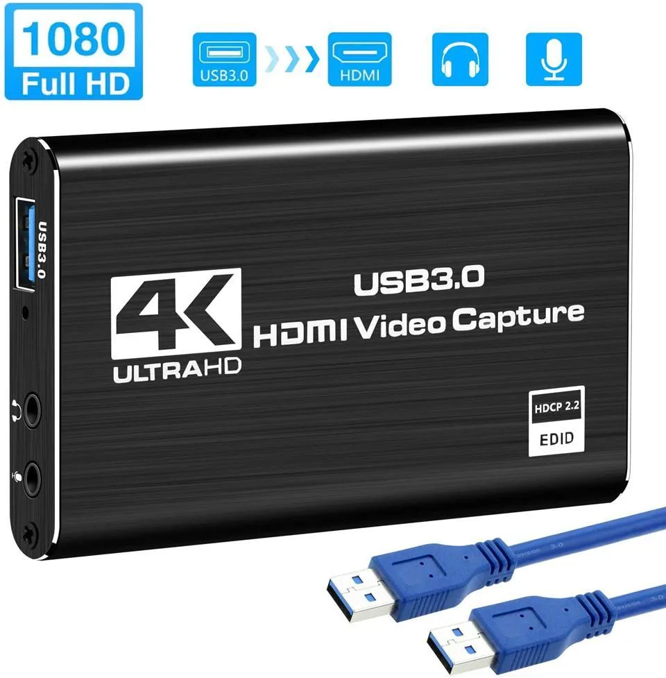 WRIARICH WRIARICH YCY-2353 4K HDMI USB 3.0 Capture Card 1080p 60fps — vörumynd
