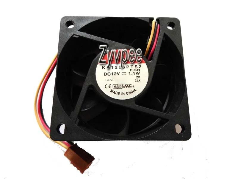 Zyvpee Zyvpee KD1206PTS2 60x25mm 12V 1.1W 3-pin case fan — ภาพสินค้า