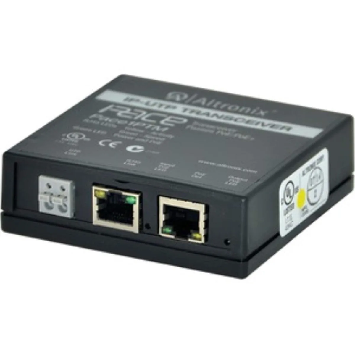 Small plastic PoE transceiver box, square shape