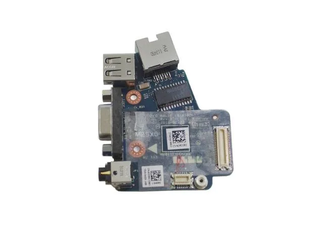 Green circuit board with VGA, USB, Ethernet and audio ports, part 3258H