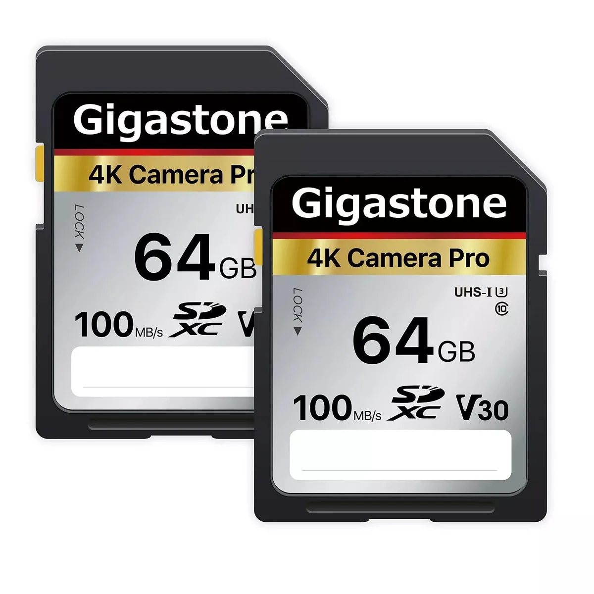 Gigastone Corporation Gigastone 4K Camera Pro 64GB 2-Pack SDXC V30 memory card — 商品写真