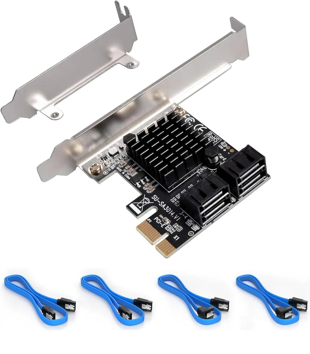 ESTONE ESTONE PCIE24SATA 4-port SATA expansion card — 商品写真