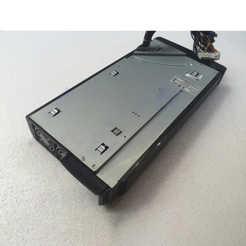 Rectangular metal ATX power supply unit, matte black finish, 460W label