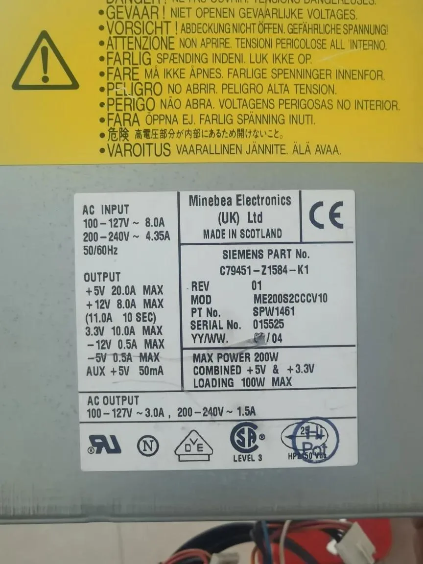 KHACHIMO ATX power supply unit in metal casing